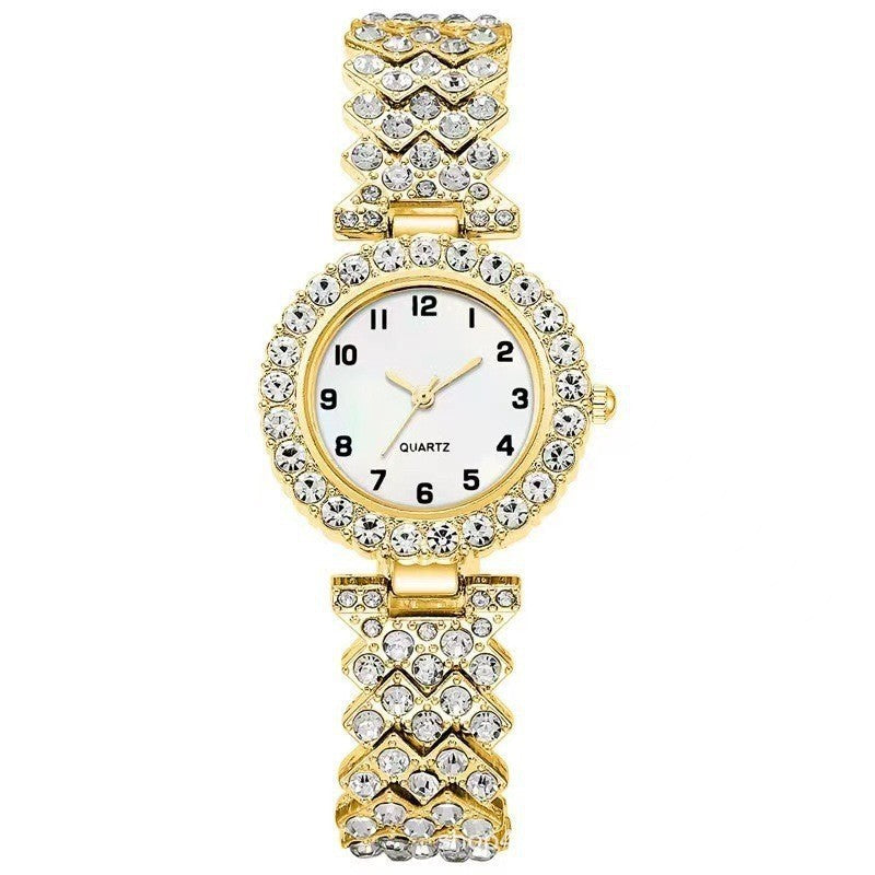 2PCS Luxury Women Watch Set – Silver Strap Quartz Wristwatch with Alloy Bracelet, Perfect Jewelry Gift LONDYN UPBRINGING