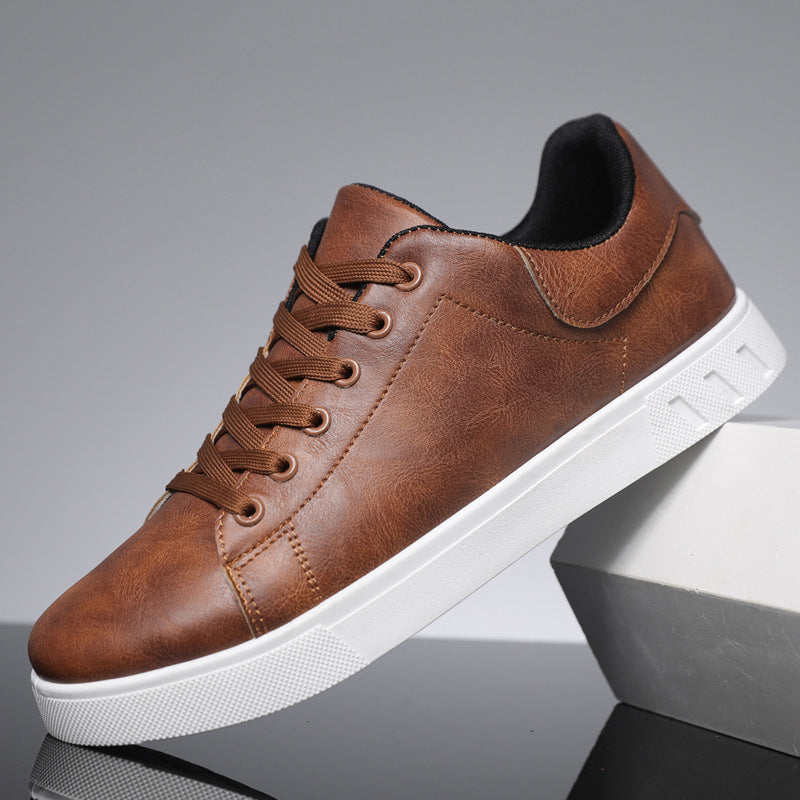 Men’s Lace-Up Flat Shoes – Fashionable Casual Sneakers for Everyday Comfort LONDYN UPBRINGING