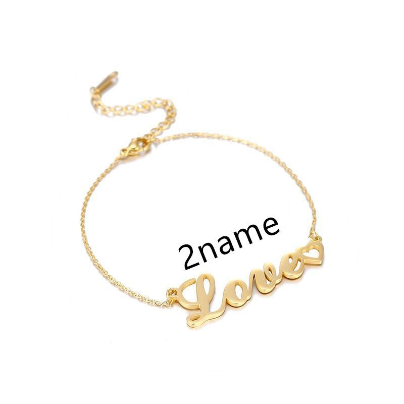 Personalized Name Bracelet: Custom Engraved Stainless Steel DIY Jewelry LONDYN UPBRINGING