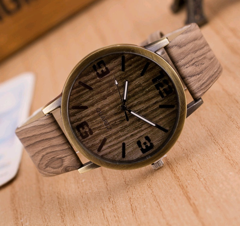 Fashion Wood Grain Watch – Stylish Natural Wooden Wristwatch for Men & Women LONDYN UPBRINGING
