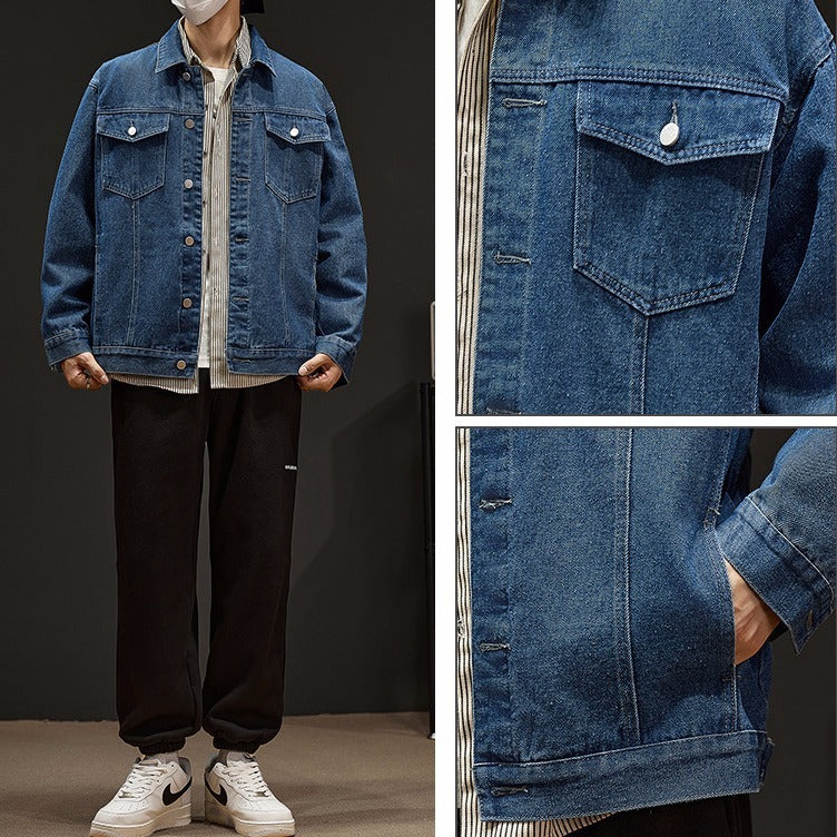 Men’s Denim Jacket – Casual Coat for Everyday Streetwear & Stylish Comfort LONDYN UPBRINGING