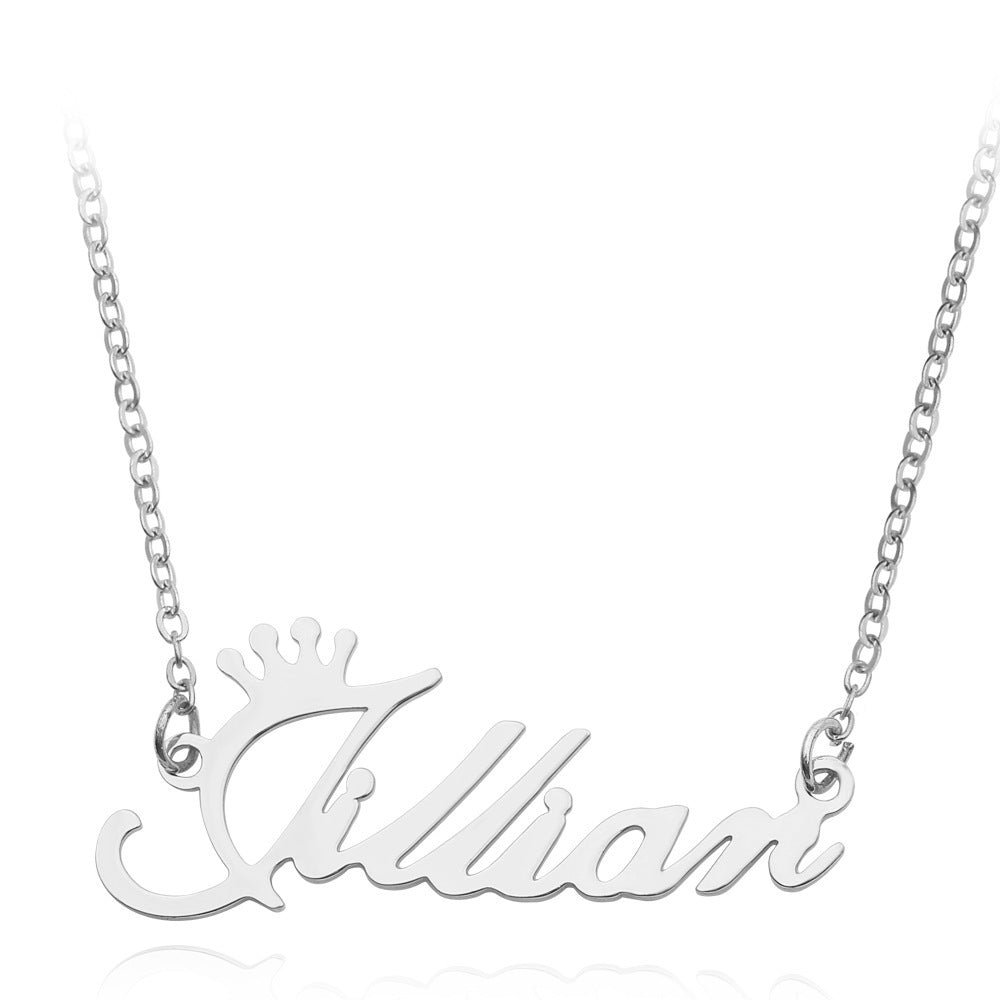Custom Name Necklace | Personalized Alloy Metal Pendant with Fascinating Font LONDYN UPBRINGING