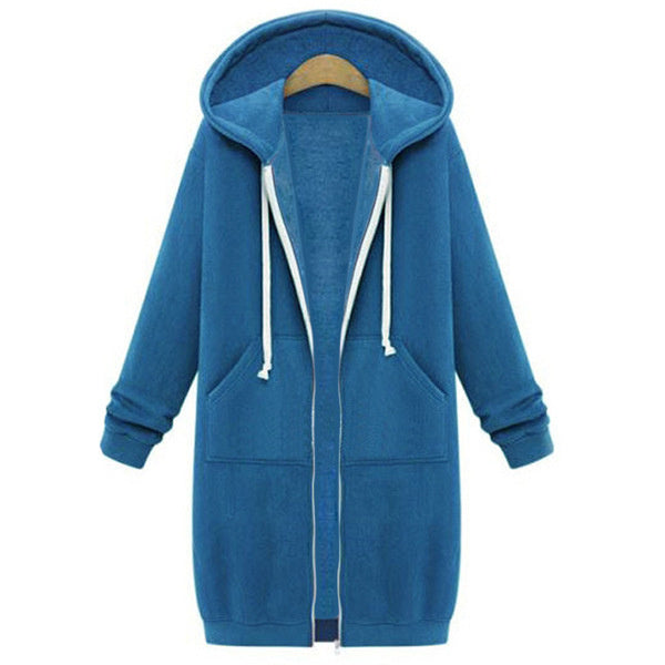 Women's Hooded Fleece Lined Long Cardigan Sweater Coat: Warm Winter Jacket LONDYN UPBRINGING