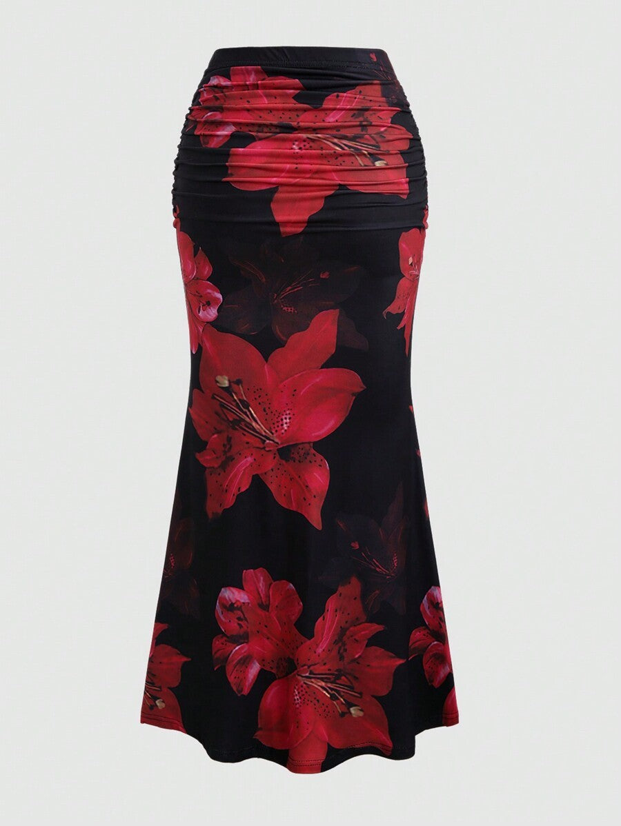 Flowy A-Line Maxi Skirt for Women: Perfect Long Leisure & Vacation Clothing LONDYN UPBRINGING