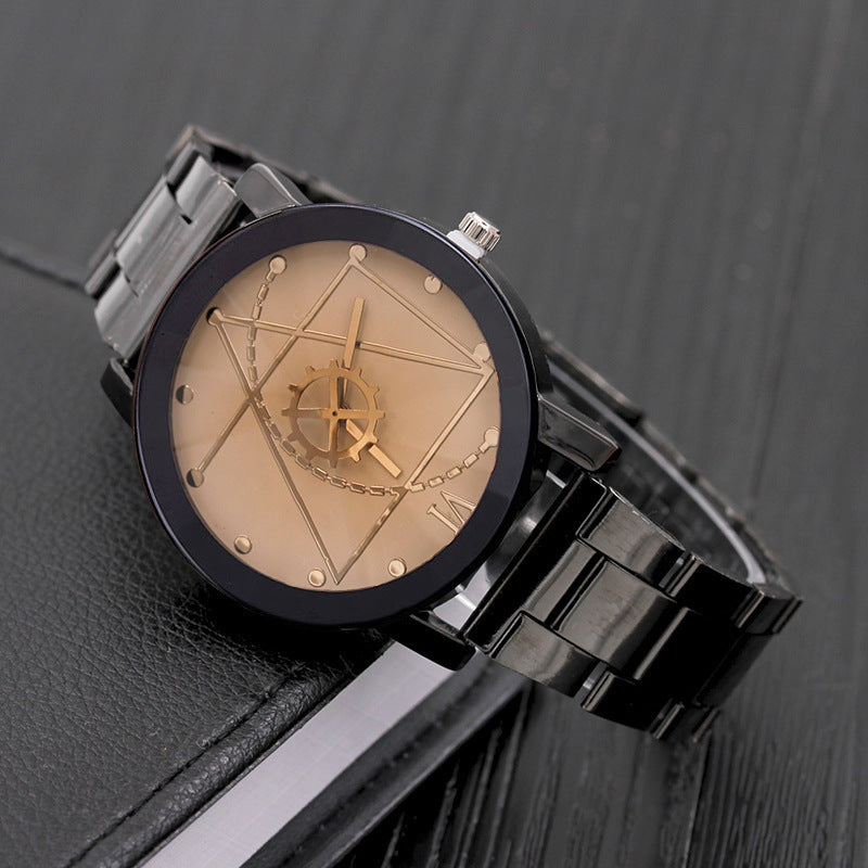 Fashion Gear Compass Watch – Steel Turntable Wristwatch for Men & Women, Perfect Couple Timepiece LONDYN UPBRINGING