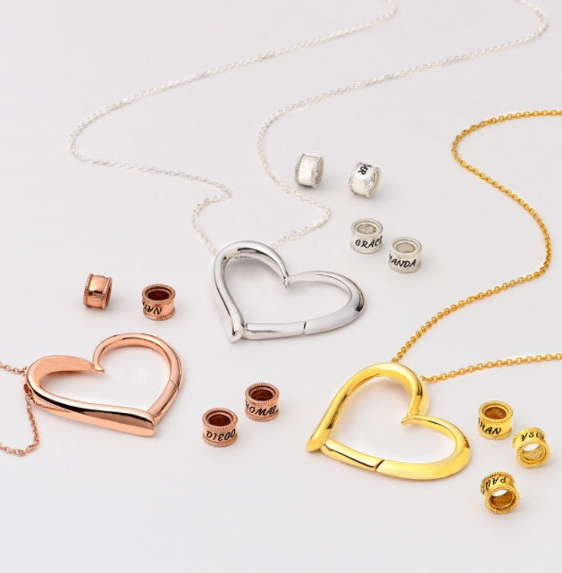Personalized Heart Name Necklace | Custom Gold/Silver Jewelry Gift for Mom LONDYN UPBRINGING