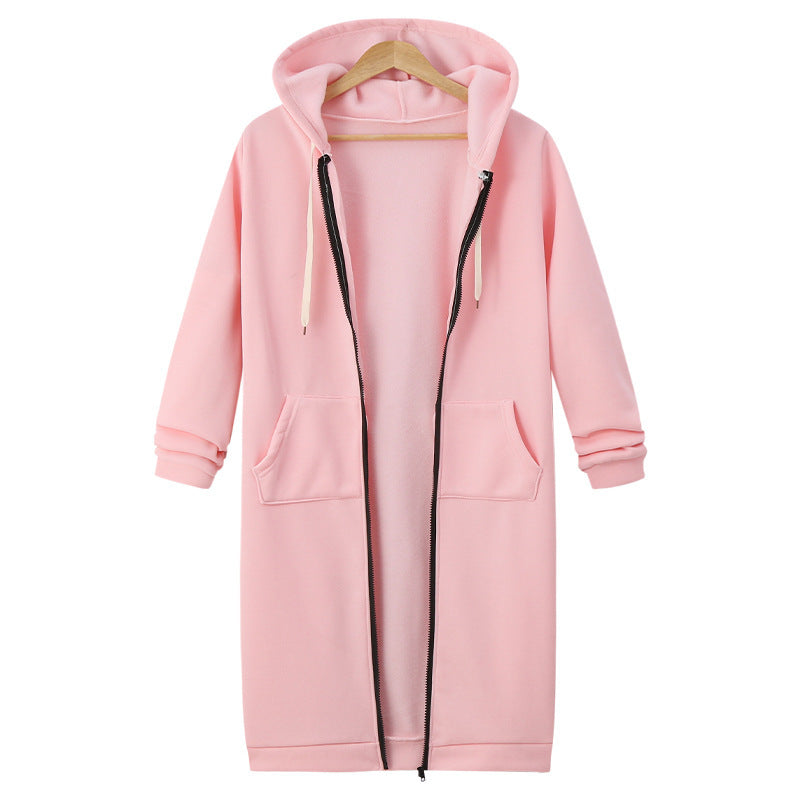 Women's Hooded Fleece Lined Long Cardigan Sweater Coat: Warm Winter Jacket LONDYN UPBRINGING