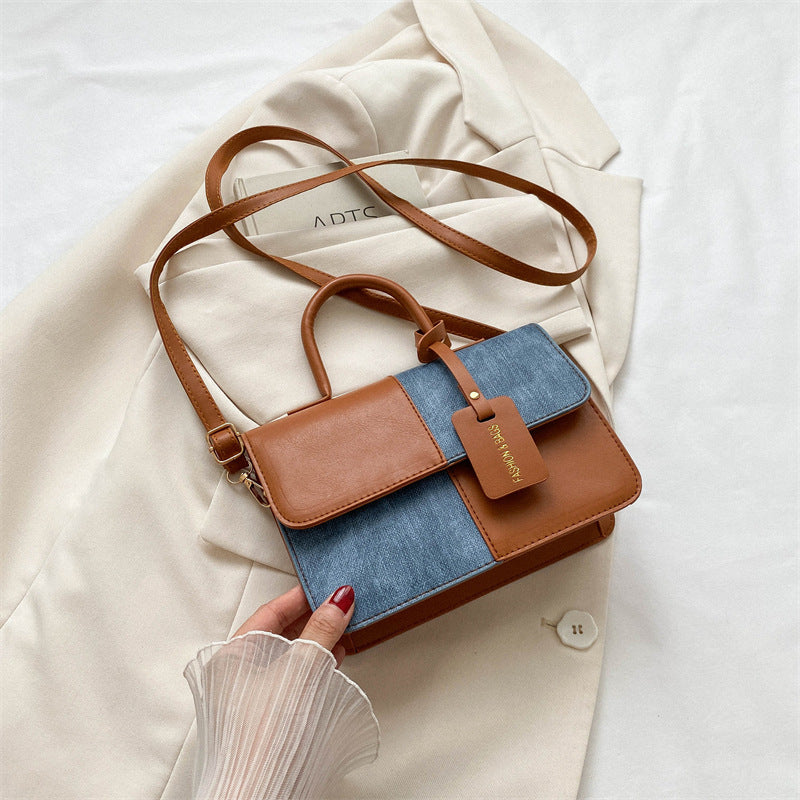 Popular Fashion Stitching Texture Shoulder Messenger Bag – Portable Handbag for Women LONDYN UPBRINGING