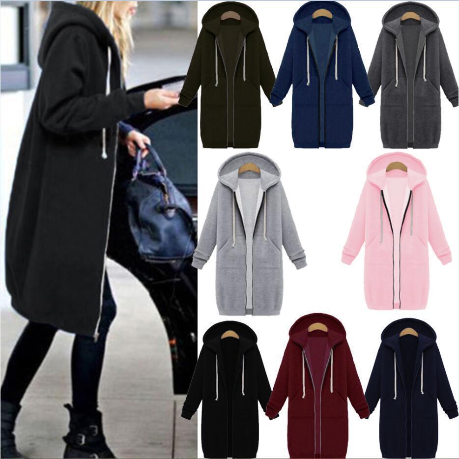 Women's Hooded Fleece Lined Long Cardigan Sweater Coat: Warm Winter Jacket LONDYN UPBRINGING