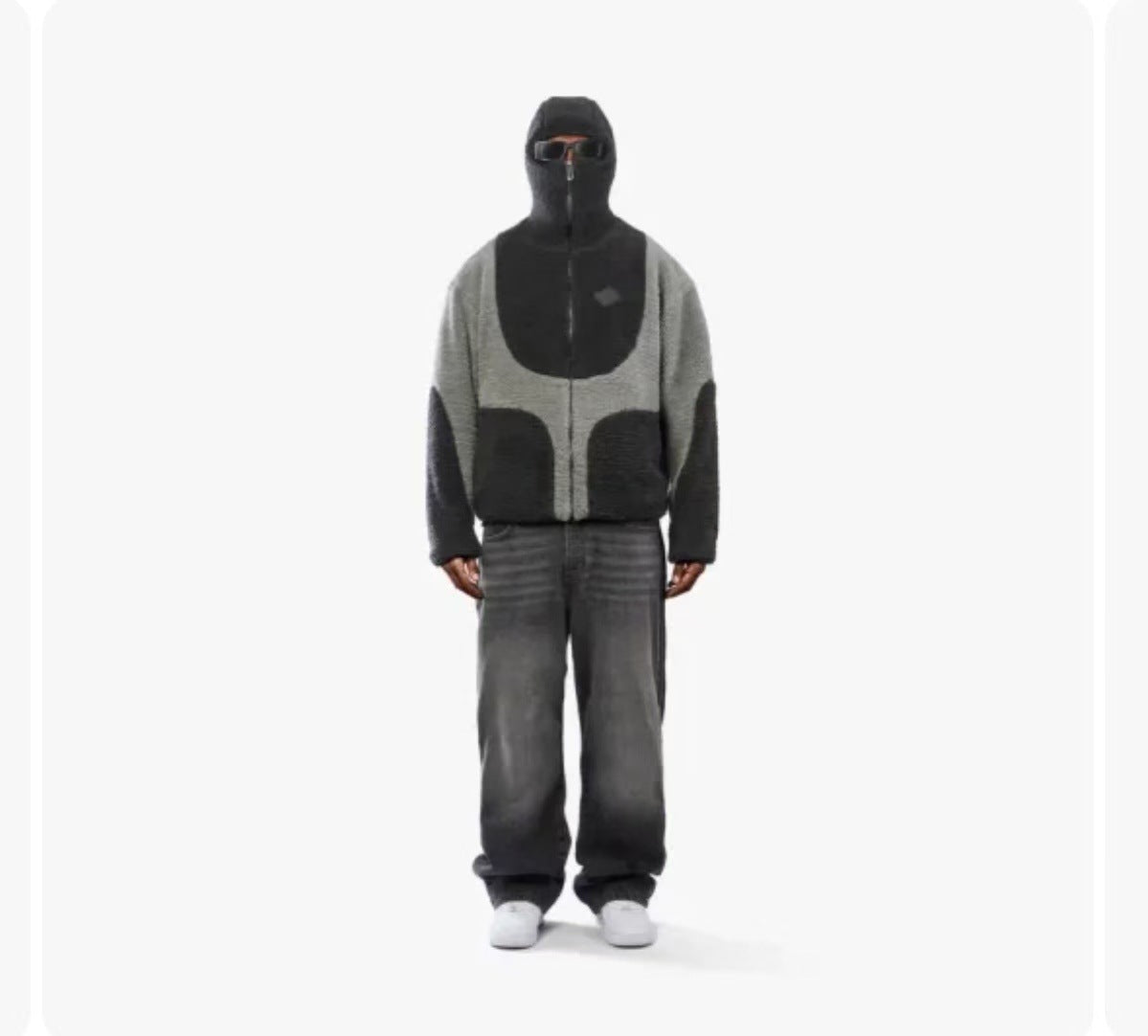 Men’s Lamb Wool Hooded Zipper Coat – Fashion Patchwork Sweatshirt for Warm Casual Style LONDYN UPBRINGING