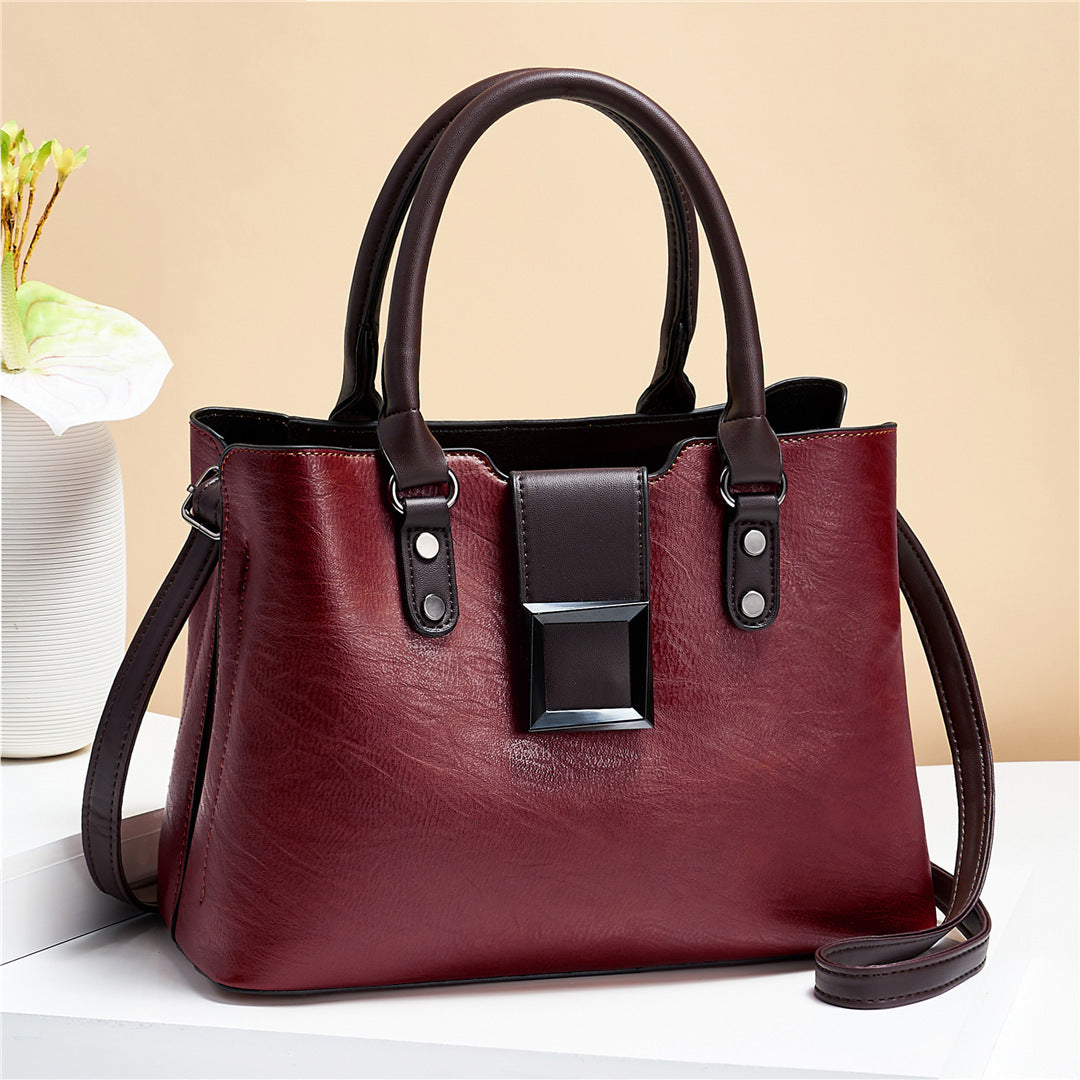 Women’s Shoulder Bag with Big Buckle – Stylish Work, Office & Daily Crossbody Handbag LONDYN UPBRINGING