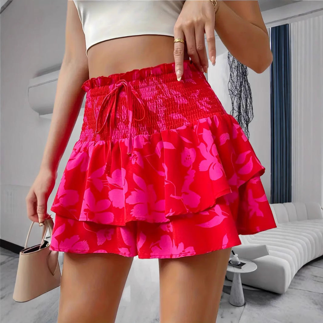 Women's Bohemian Floral Print Mini Dress - All-Match Casual Flowy Short Skirt LONDYN UPBRINGING