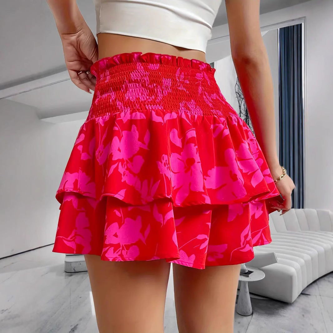 Women's Bohemian Floral Print Mini Dress - All-Match Casual Flowy Short Skirt LONDYN UPBRINGING