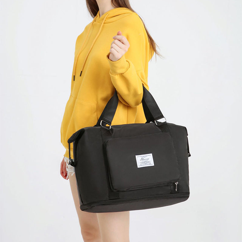 Folding Travel Bag for Women – Lightweight Weekender, Gym, and Overnight Shoulder Handbag Backpack LONDYN UPBRINGING
