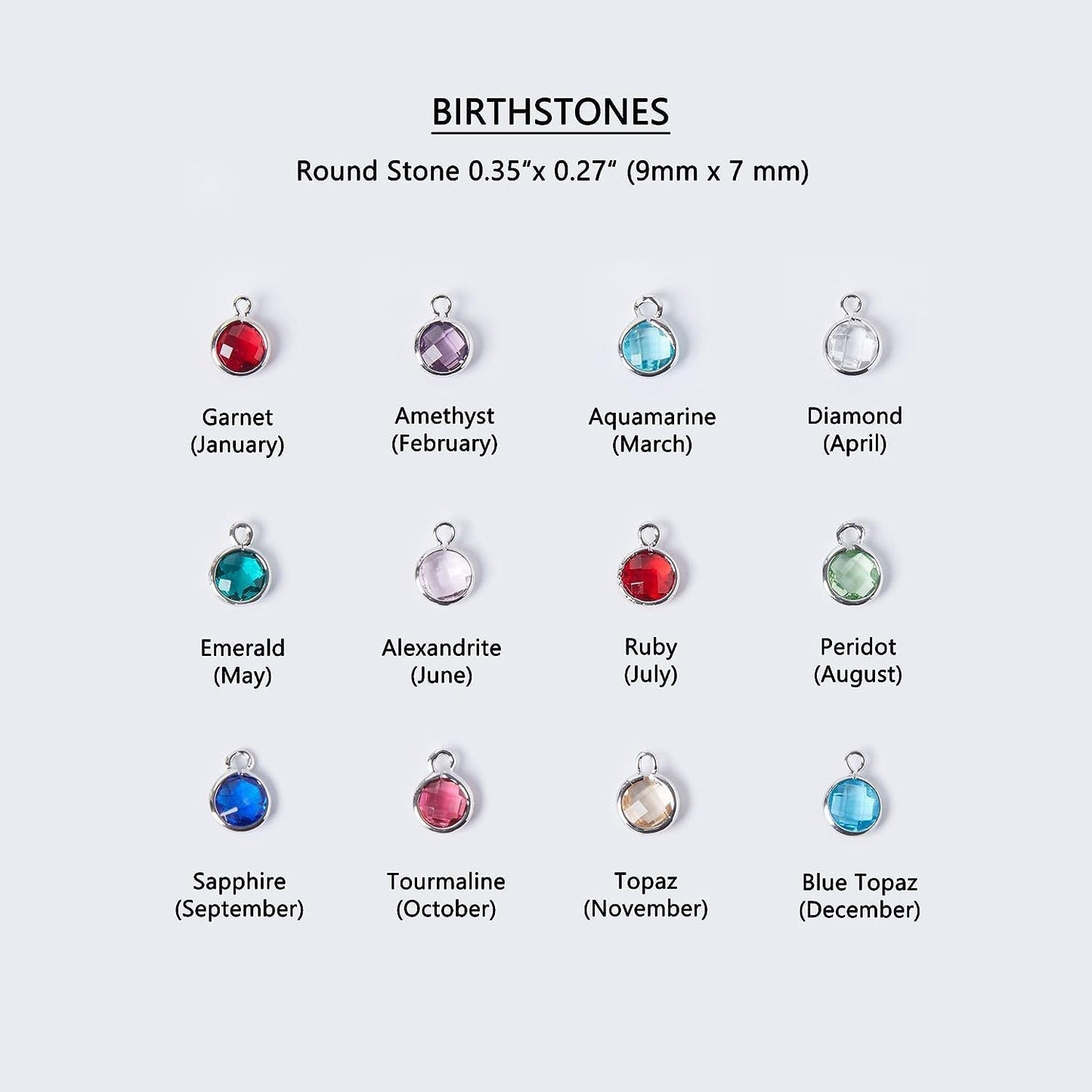 Personalized Birthstone Name Necklace | Custom Engraved Stackable Jewelry Gift LONDYN UPBRINGING
