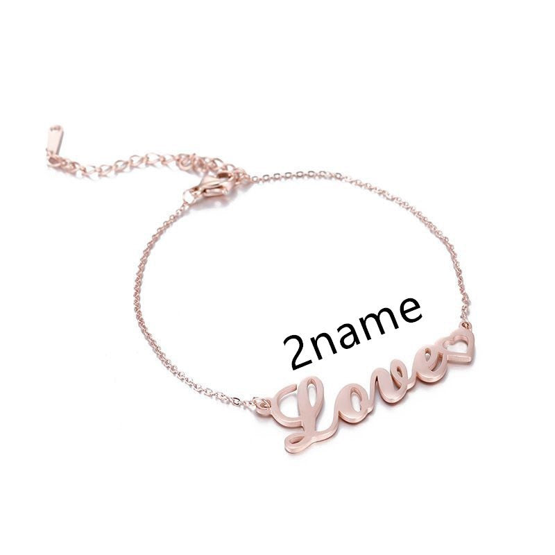 Personalized Name Bracelet: Custom Engraved Stainless Steel DIY Jewelry LONDYN UPBRINGING