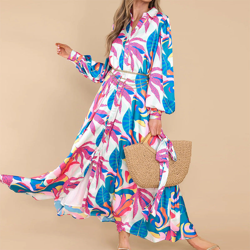 Women's Printed Polo Dresses: Long-Sleeved Styles LONDYN UPBRINGING