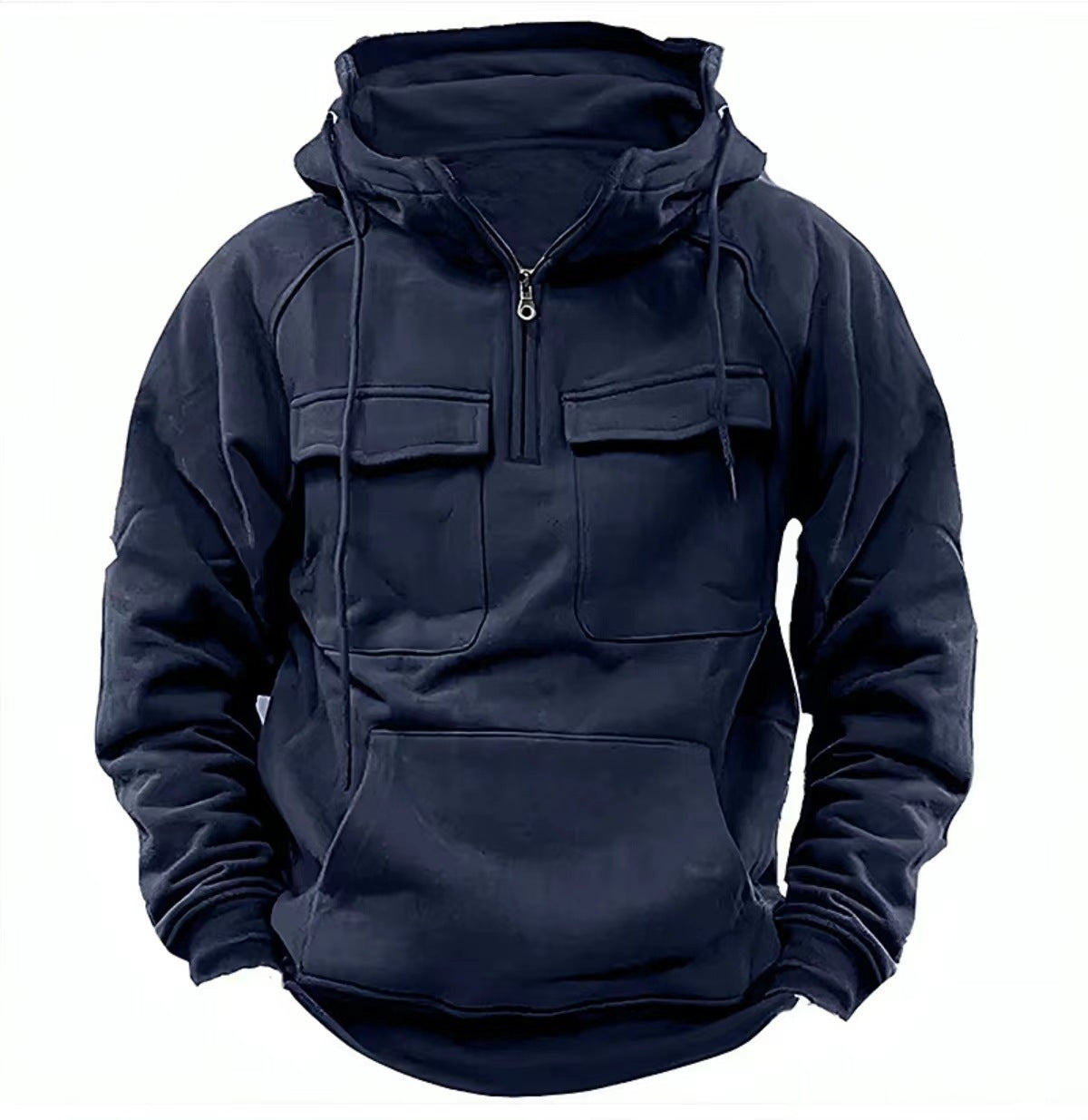 Men’s Zip-Up Hoodie – Casual Drawstring Sweatshirt with Pockets for Sports & Everyday Fashion LONDYN UPBRINGING