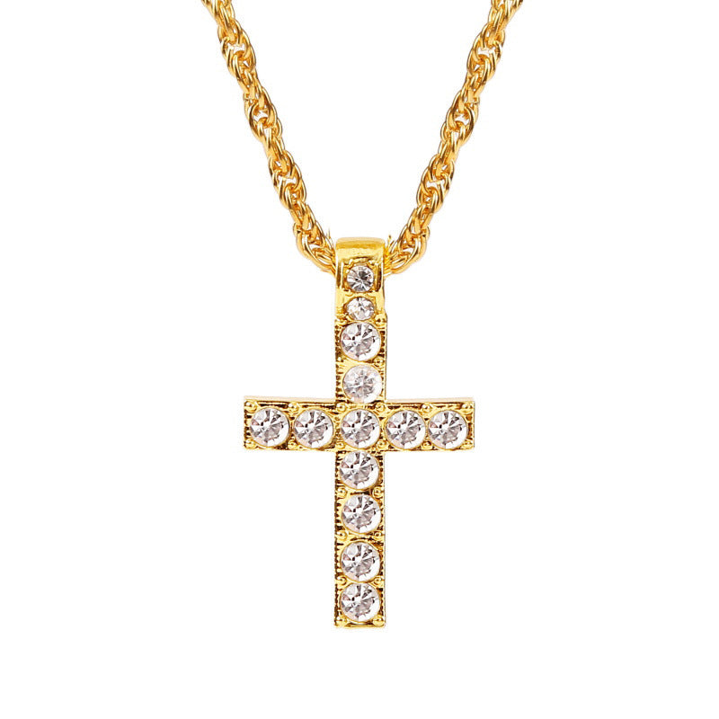 Unisex Cross Chain Necklace | Heavy Rope Chain Punk Jewelry for Men & Women LONDYN UPBRINGING