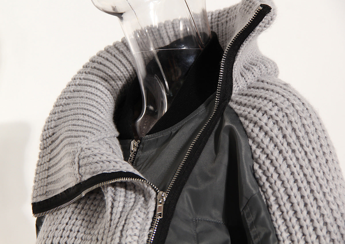 Women's Contrast Stitch Quilted Jacket – Warm, Fashionable Utility Coat LONDYN UPBRINGING
