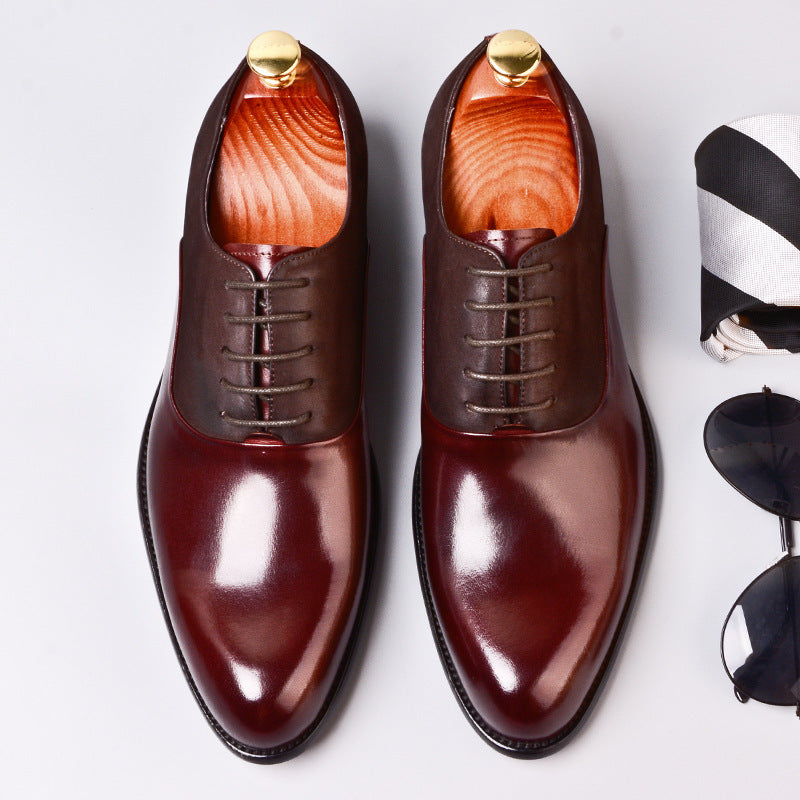Vintage British Men’s Formal Leather Shoes – Classic Business Dress Shoes for Elegant Style LONDYN UPBRINGING