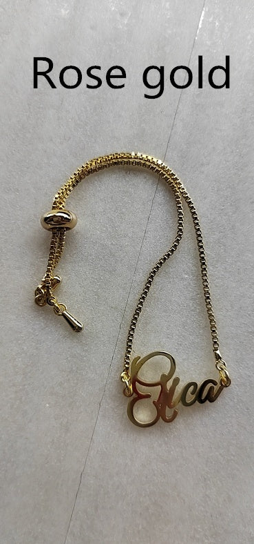 Personalized Name Bracelet: Custom Engraved Stainless Steel DIY Jewelry LONDYN UPBRINGING