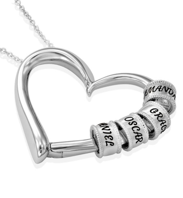Personalized Heart Name Necklace | Custom Gold/Silver Jewelry Gift for Mom LONDYN UPBRINGING