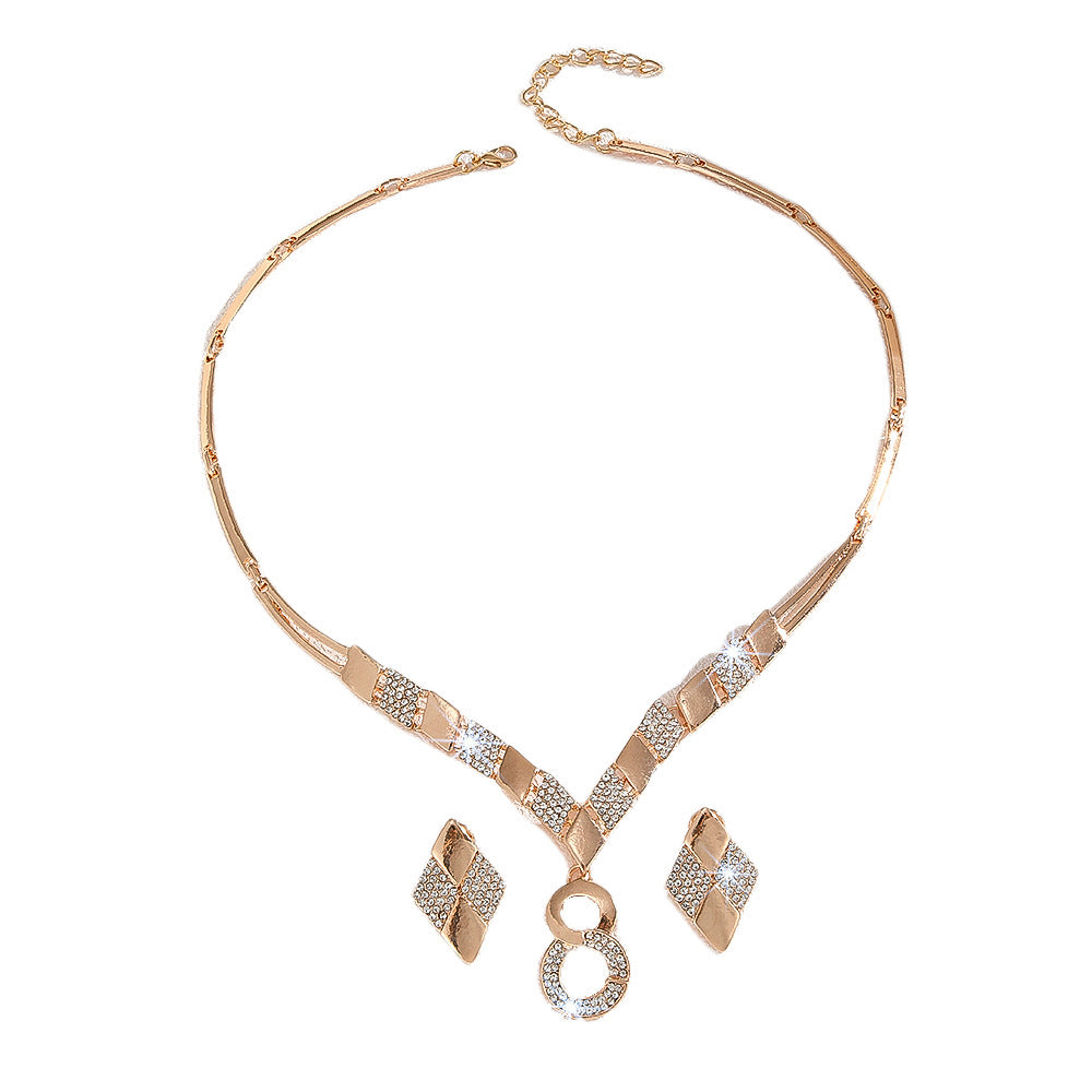 Affordable Zinc Alloy Necklace and Earrings Set | Women's Fashion Jewelry Suite LONDYN UPBRINGING