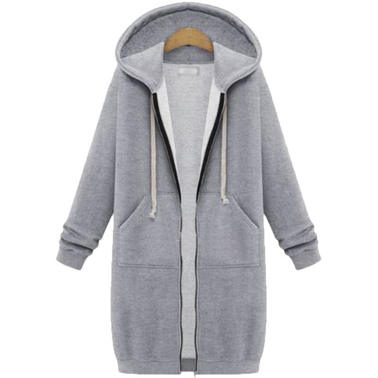 Women's Hooded Fleece Lined Long Cardigan Sweater Coat: Warm Winter Jacket LONDYN UPBRINGING