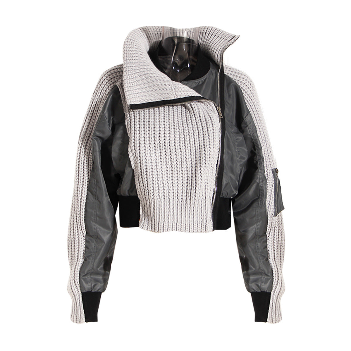 Women's Contrast Stitch Quilted Jacket – Warm, Fashionable Utility Coat LONDYN UPBRINGING