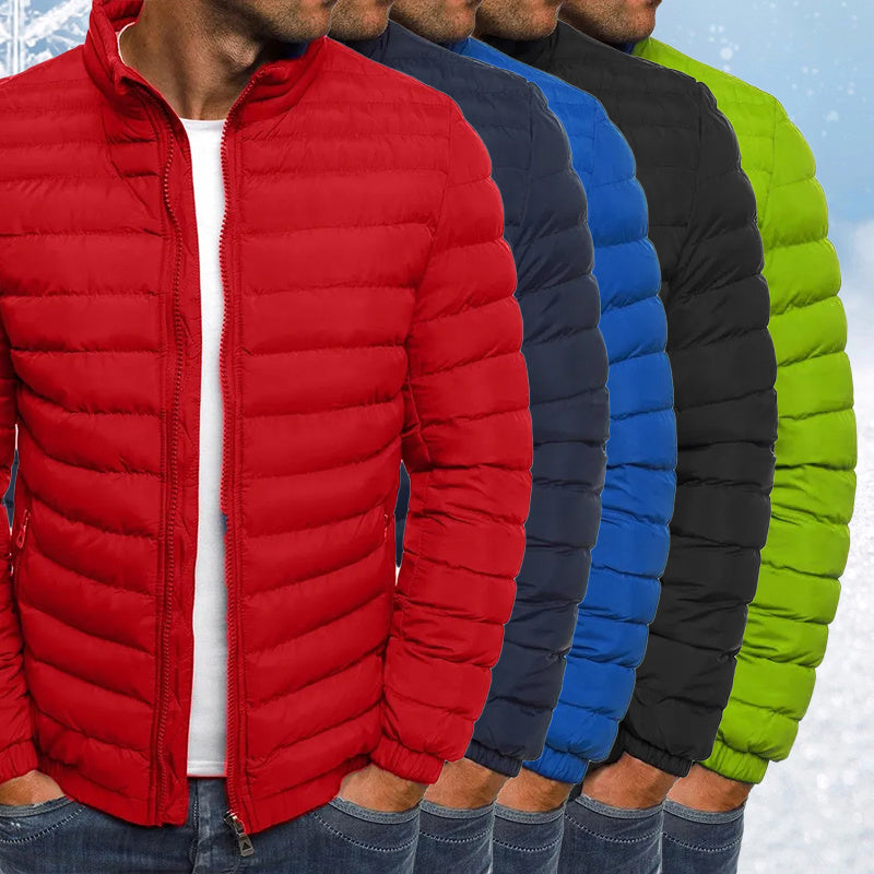 Men’s Cotton Padded Jacket – Thick Zipper Overcoat with Pockets for Coldproof Autumn & Outdoor Wear LONDYN UPBRINGING