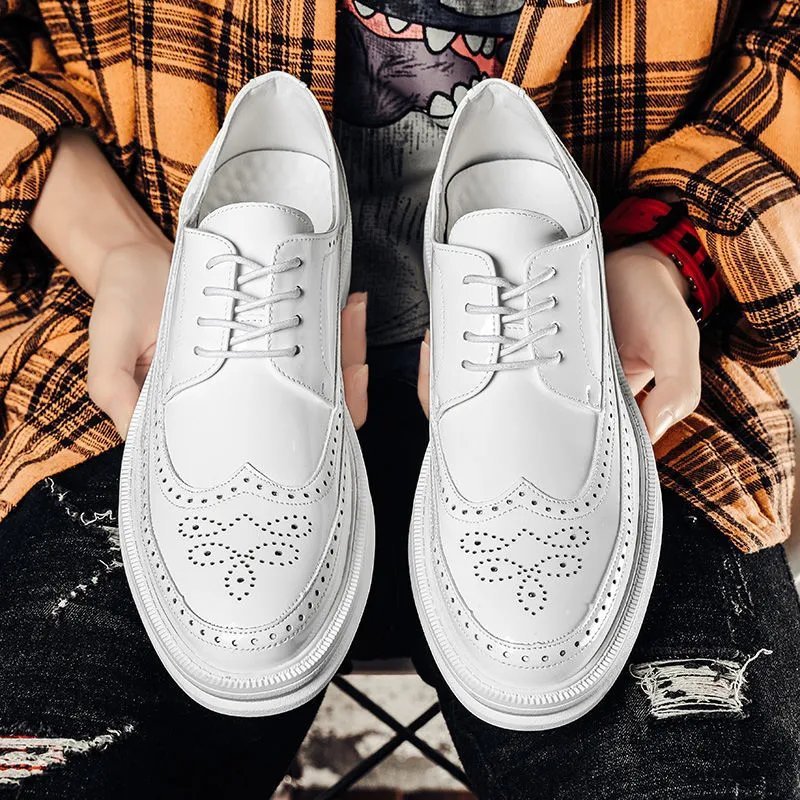Men’s Business Casual Shoes – Korean Style British Dress Shoes for Trendy Professionals | Modern Office & Streetwear Fashion LONDYN UPBRINGING