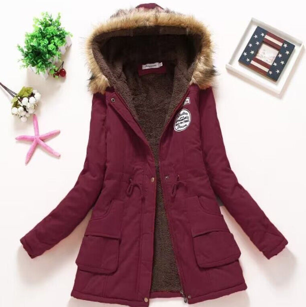 Women's Hooded Winter Puffer Jacket - Fashion Warm Coat & Ladies Top LONDYN UPBRINGING