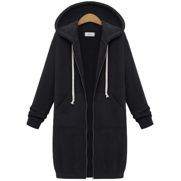 Women's Hooded Fleece Lined Long Cardigan Sweater Coat: Warm Winter Jacket LONDYN UPBRINGING