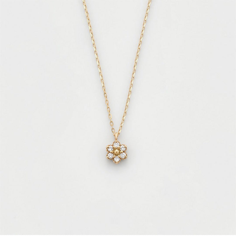 Dainty Sterling Silver Flower Jewelry Set | Fresh, Sweet & Simple Ring and Necklace for Women LONDYN UPBRINGING