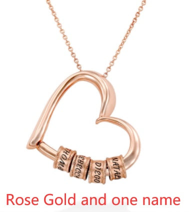 Personalized Heart Name Necklace | Custom Gold/Silver Jewelry Gift for Mom LONDYN UPBRINGING