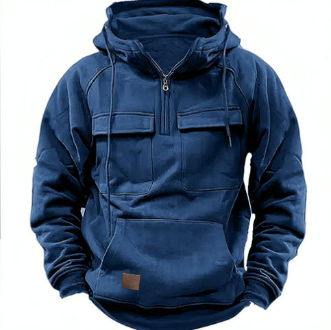 Men’s Zip-Up Hoodie – Casual Drawstring Sweatshirt with Pockets for Sports & Everyday Fashion LONDYN UPBRINGING