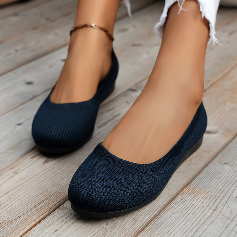 Women's Knit Flats | Casual Slip-On Mesh Shoes LONDYN UPBRINGING