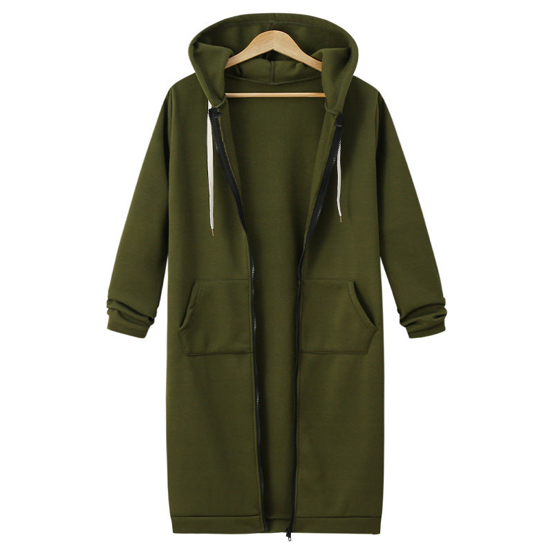 Women's Hooded Fleece Lined Long Cardigan Sweater Coat: Warm Winter Jacket LONDYN UPBRINGING