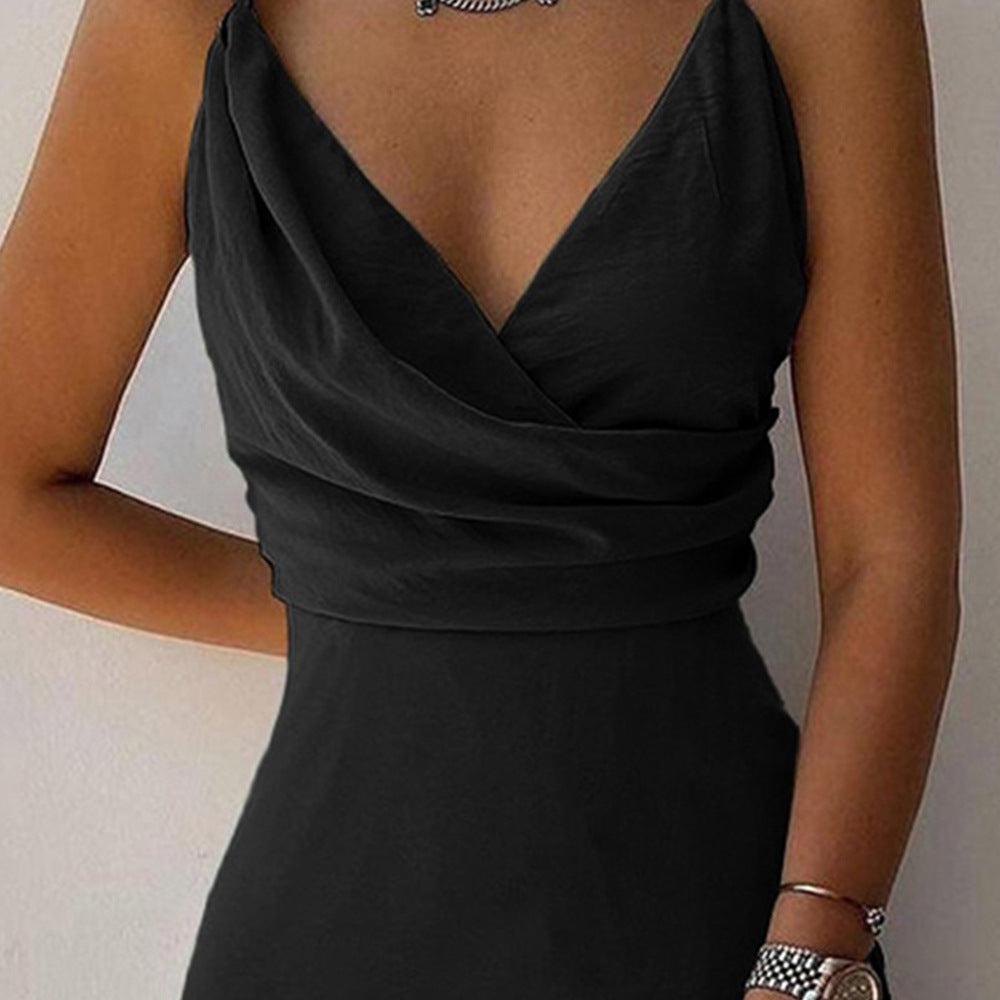 Women's V-Neck Slit Sling Dress | Sexy Summer Bodycon Slip Dress LONDYN UPBRINGING