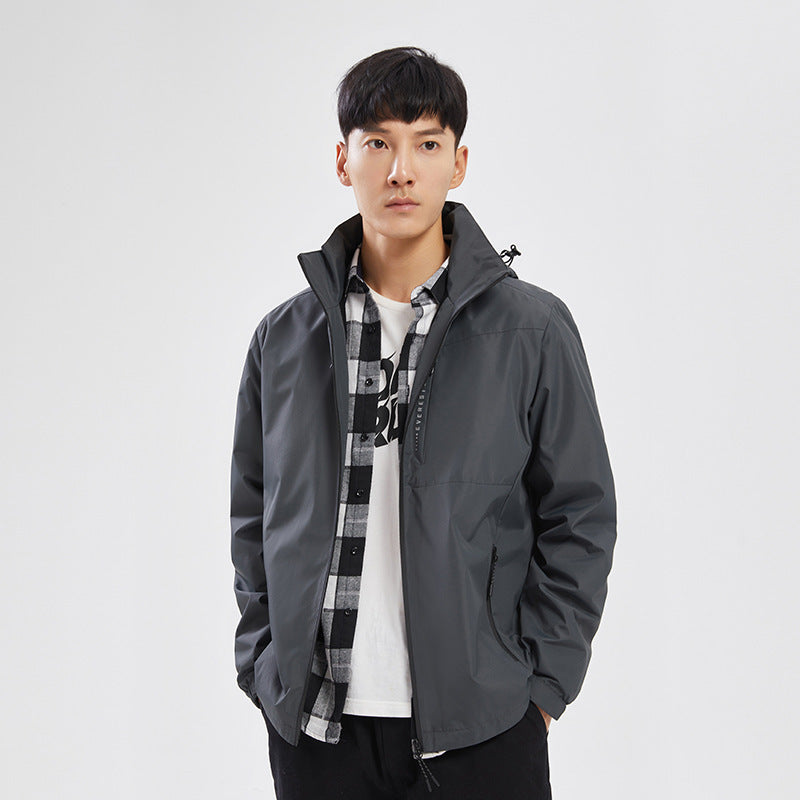 Unisex Lightweight Windbreaker Jacket - Single Layer, Waterproof Hiking & Outdoor Coat for Men & Women LONDYN UPBRINGING