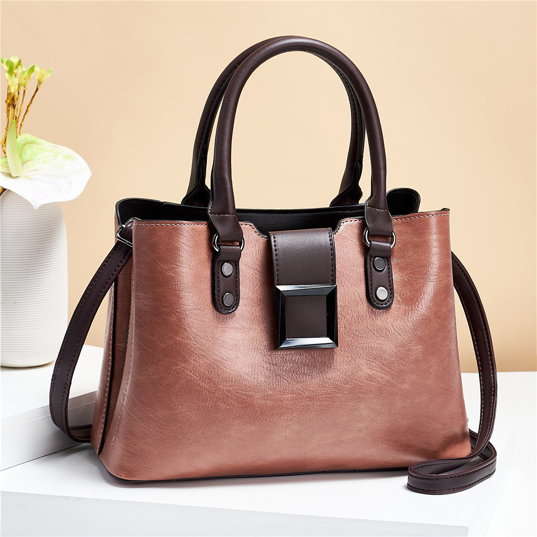 Women’s Shoulder Bag with Big Buckle – Stylish Work, Office & Daily Crossbody Handbag LONDYN UPBRINGING