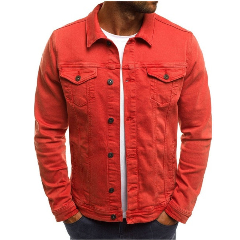 Men’s Casual Denim Button Jacket – Stylish Long-Sleeve Shirt Coat for Everyday Wear LONDYN UPBRINGING