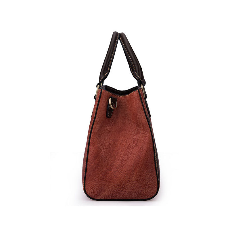 Top-Layer Cowhide Retro Handbag for Women – European & American Fashion Casual Shoulder Bag LONDYN UPBRINGING