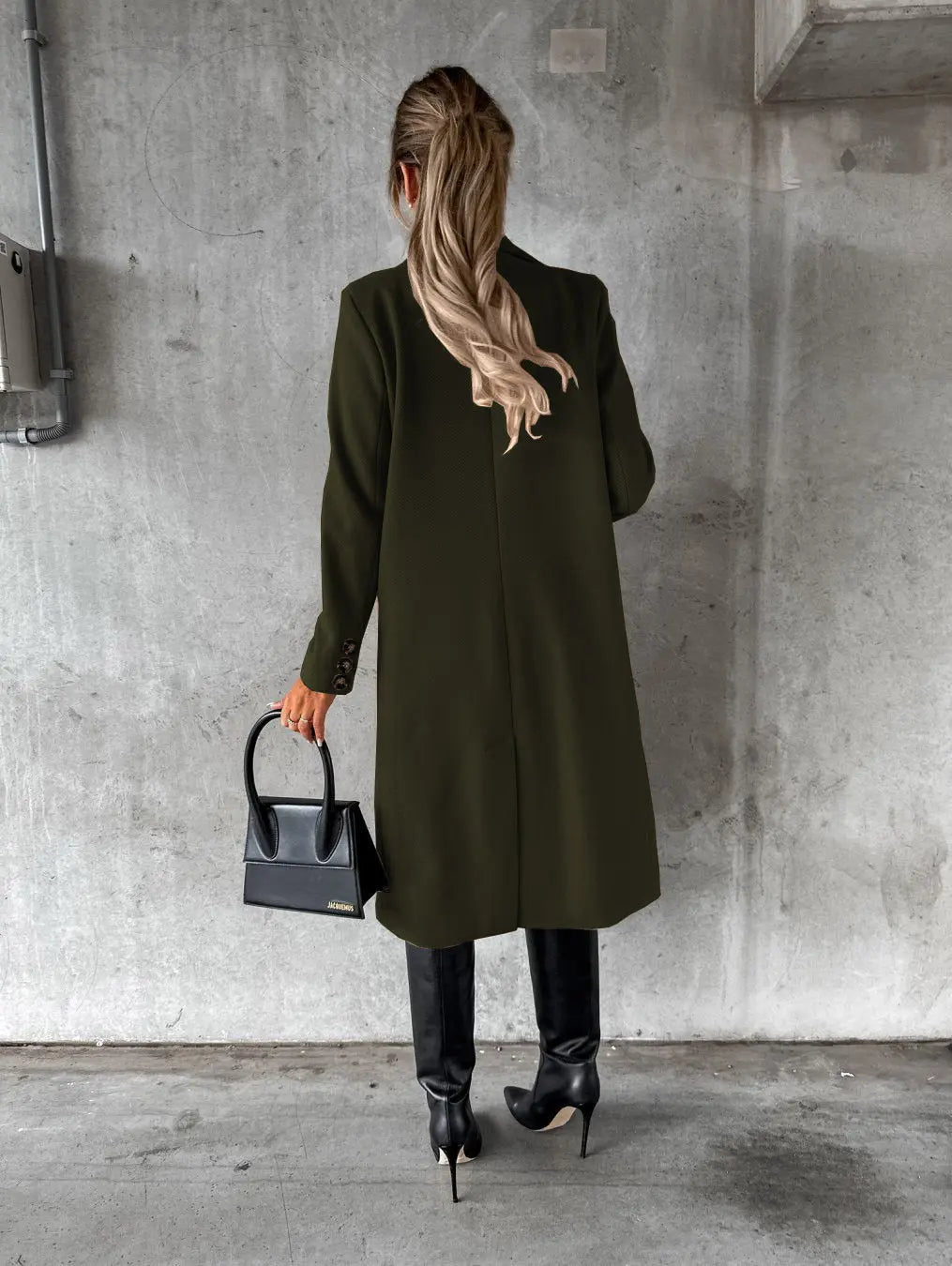 Women's Double-Breasted Long Lapel Coat LONDYN UPBRINGING