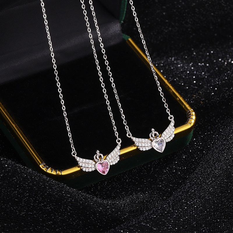 Creative Angel Wings, Crown & Love Pendant Necklace | Women's INS Style Fashion Jewelry LONDYN UPBRINGING