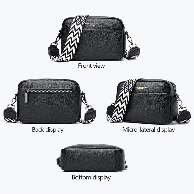Women’s Fashion Crossbody Shoulder Bag – Cute Small Square Handbag with Rhombus Embroidery & Wide Strap LONDYN UPBRINGING