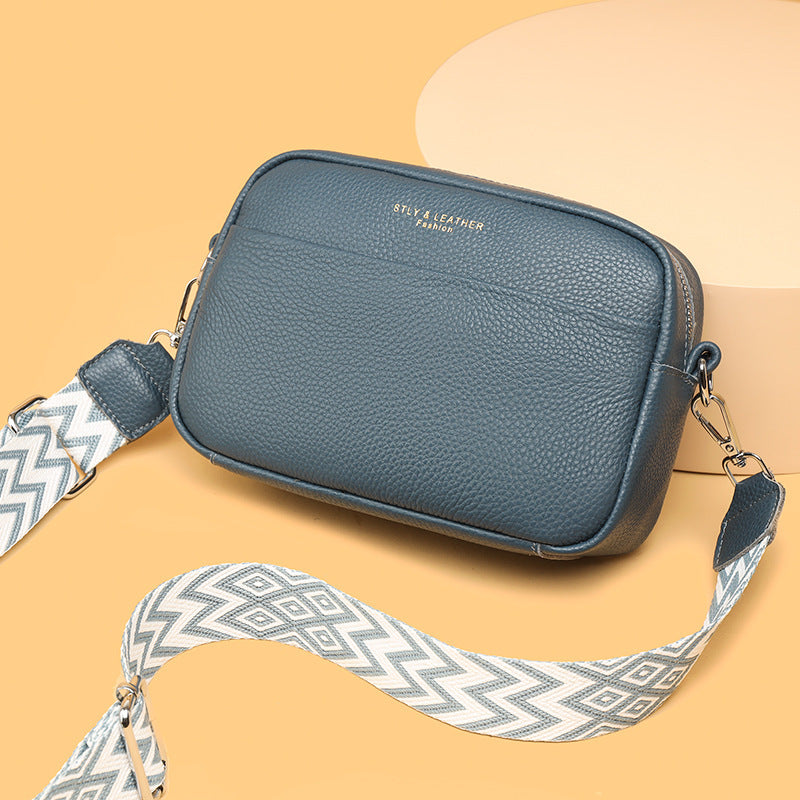 Women’s Fashion Crossbody Shoulder Bag – Cute Small Square Handbag with Rhombus Embroidery & Wide Strap LONDYN UPBRINGING