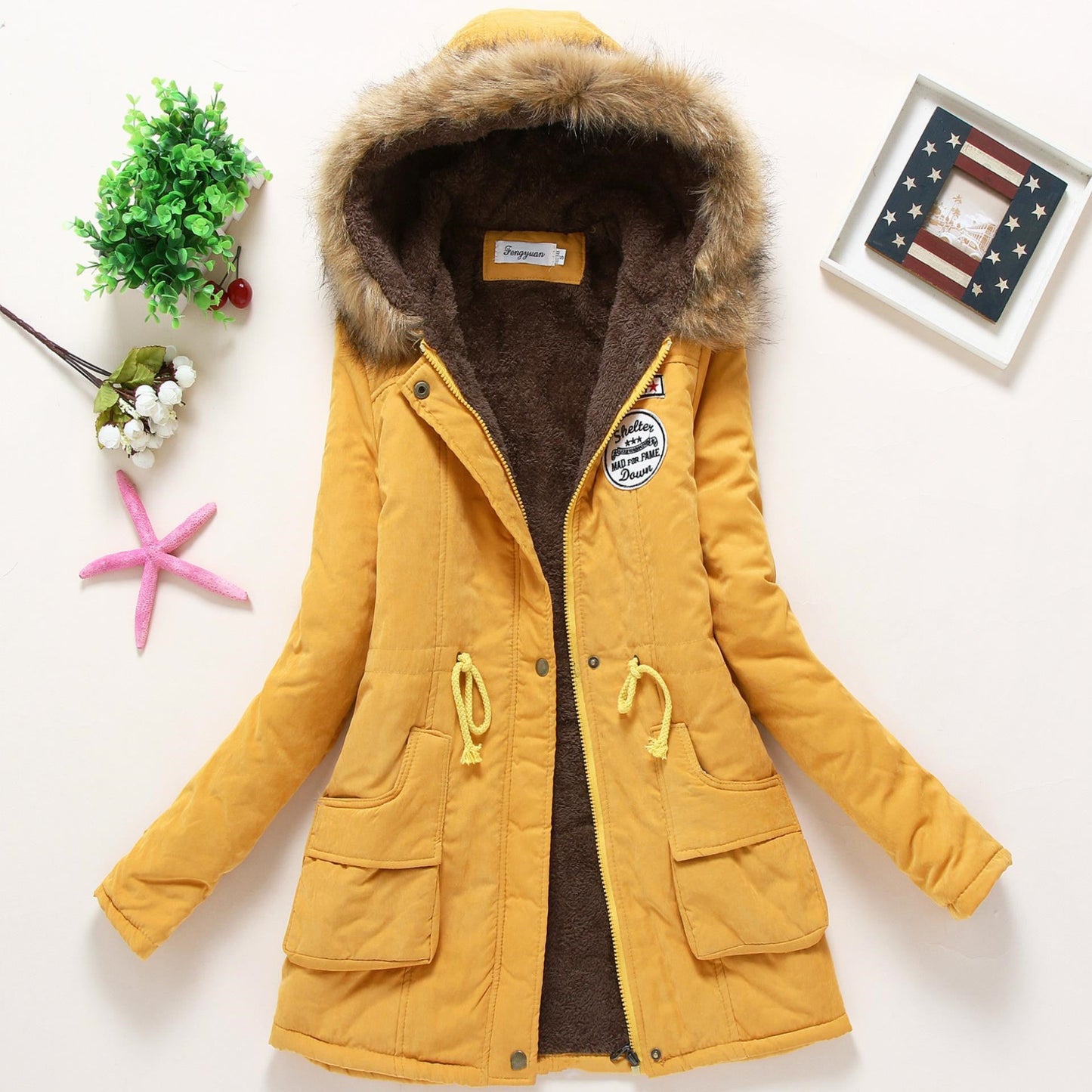 Women's Hooded Winter Puffer Jacket - Fashion Warm Coat & Ladies Top LONDYN UPBRINGING