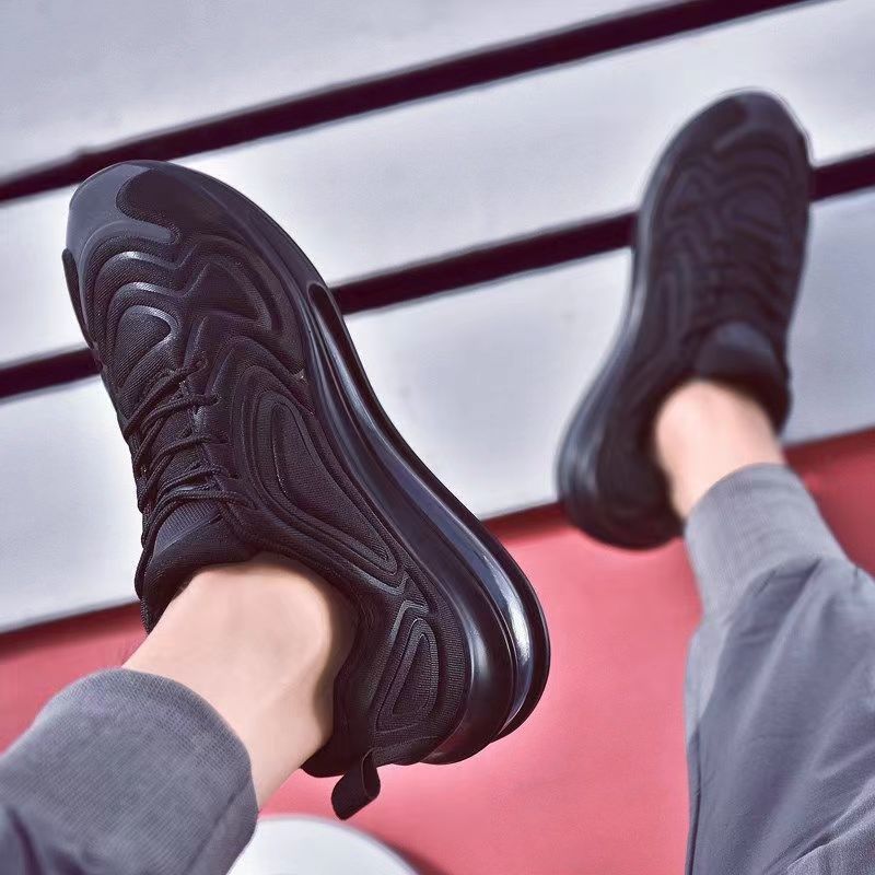 Men's Air Cushion Sneakers | Black Breathable Casual Running Shoes LONDYN UPBRINGING